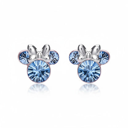 Pendientes Minnie Mouse Disney Plata Diciembre - Bisutería Oficial Bañada Plata