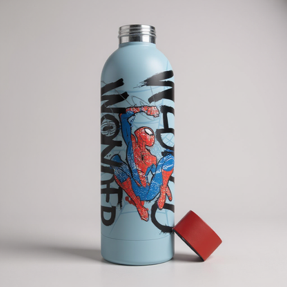 Botella Spiderman Marvel Aluminio 500ml – Botella Infantil Oficial