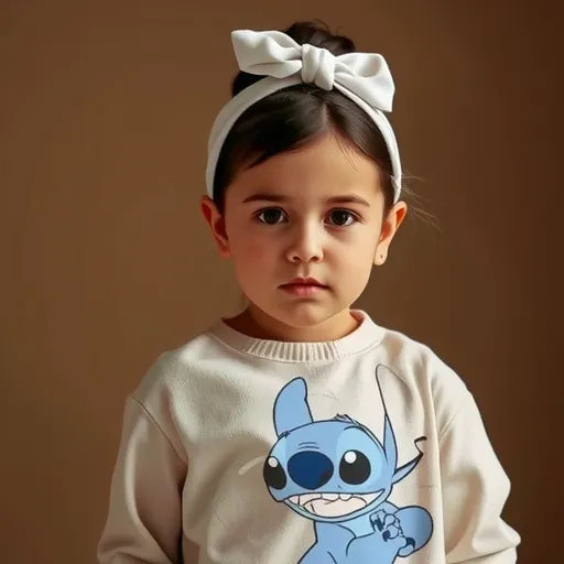 Sudadera infantil rosa niña Stitch Disney 100% algodon.  regalos para niña