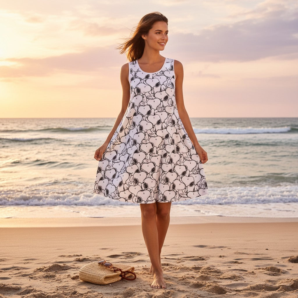 Vestido Snoopy Adulto Talla L 100% Algodón - Edición Limitada Peanuts - Compra Ahora