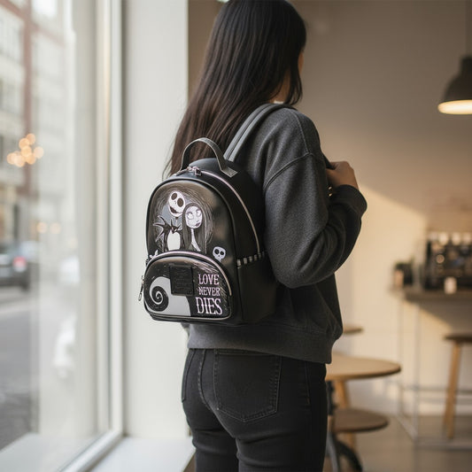 Mochila Mini Jack Skellington 29cm Piel Vegana Disney