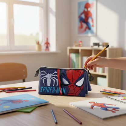 Portatodo Gaze Spiderman Marvel Triple – Estuche 3 Compartimentos